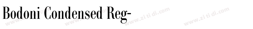 Bodoni Condensed Reg字体转换